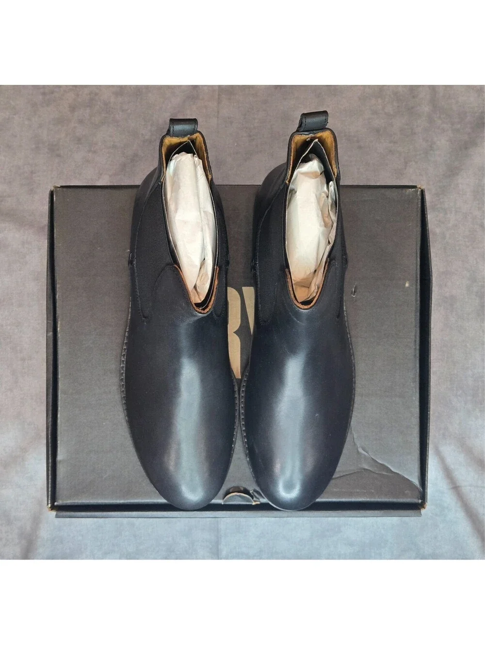 FRYE Melissa Lug Chelsea Boots - Black (FR42147-BLAC) Women's 10 BRAND NEW